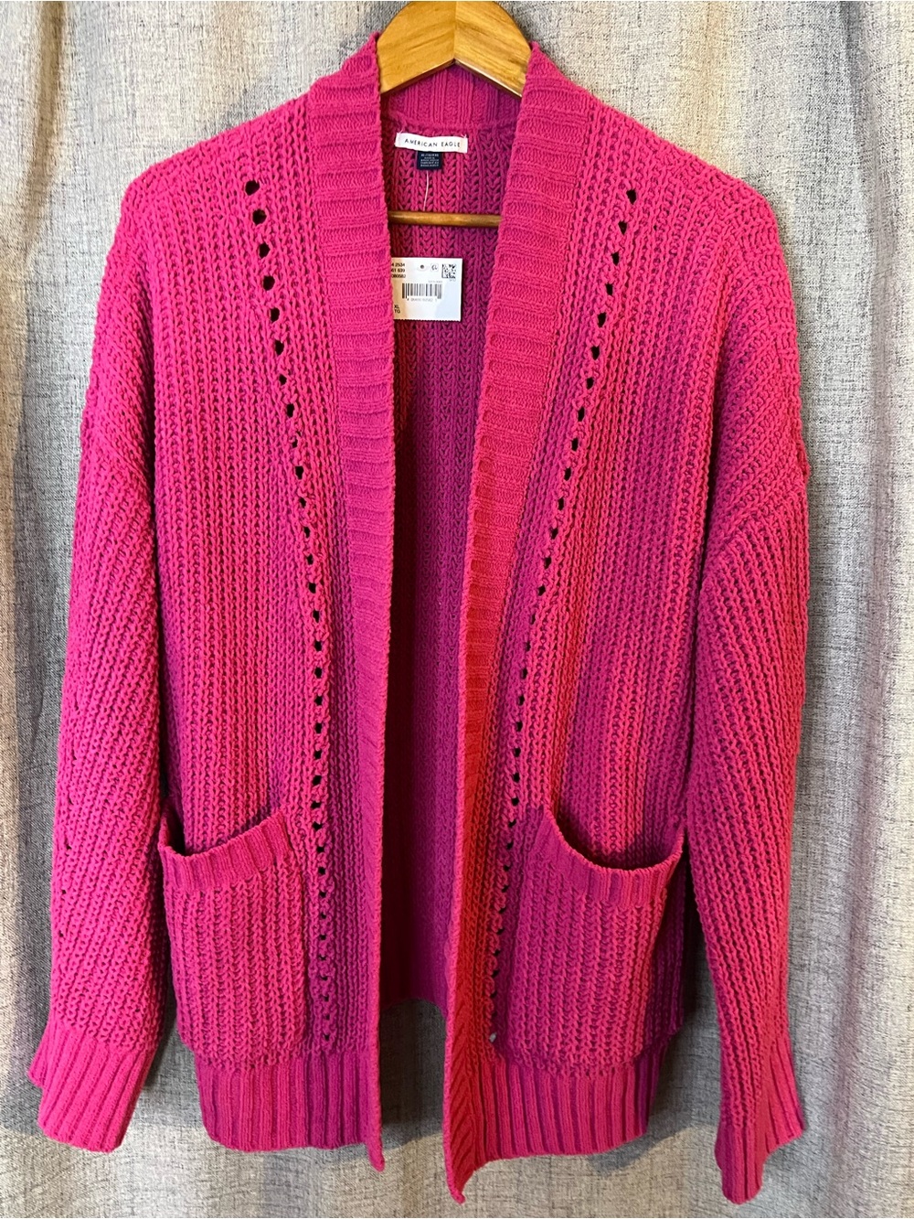 American Eagle NWT Open Front Knit Cardigan Sweater Cozy Autumn Size XL